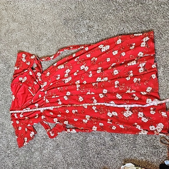 STUNNING INDIGO ROSE FLORAL MAXI PRAIRIE DRESS - Picture 6 of 10